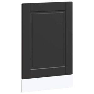 vidaXL Dishwasher Panel Porto Black 45x1,5x57 cm Engineered Wood