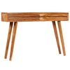 vidaXL Console Table Solid Acacia Wood with Carved Drawers 118x30x80cm