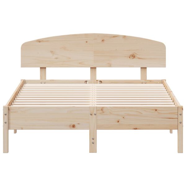 vidaXL Bed Frame without Mattress 135x190 cm Double Solid Wood Pine