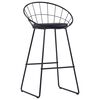vidaXL Bar Stools 2 pcs Black Faux Leather