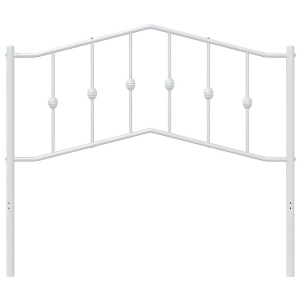 vidaXL Metal Headboard White 107 cm