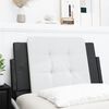 vidaXL Headboard Cushion "Zadar" White and Black 90 cm Faux Leather