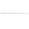 vidaXL Sliding Door Hardware Kit 200 cm Steel White