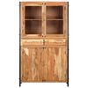 vidaXL Highboard 100x40x175 cm Solid Acacia Wood