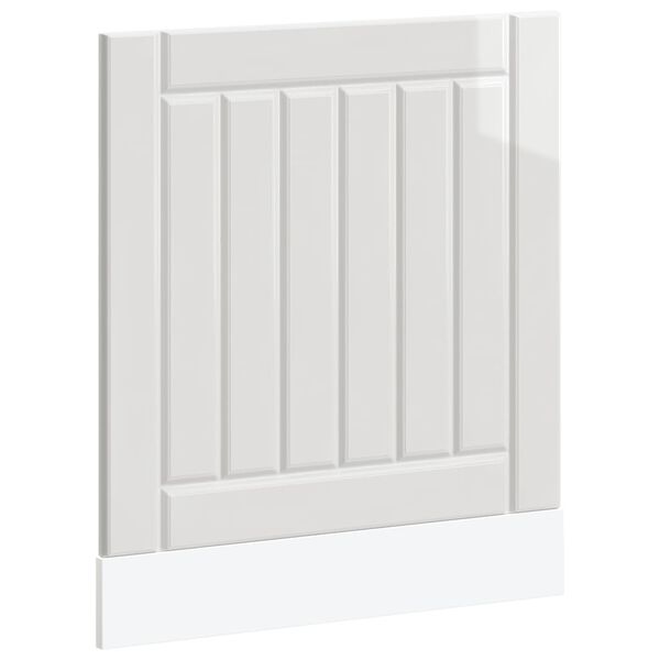 vidaXL Dishwasher Panel Lucca High Gloss White Engineered Wood