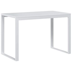 vidaXL Computer Desk | White | Engineered wood, powder-coated metal