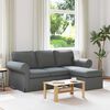 vidaXL Sofa Dark Grey 195 x 138 x 80 cm Fabric