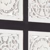 vidaXL Hand-Carved Wall Panel MDF 40x80x1.5 cm Black and White