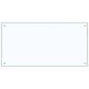 vidaXL Kitchen Backsplash 2 pcs Transparent 100 x 50 cm Tempered Glass