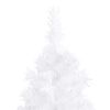 vidaXL Corner Artificial Christmas Tree LEDs&Ball Set White 150 cm PVC
