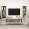 vidaXL 3 Piece TV Cabinet Set Sonoma Oak Engineered Wood
