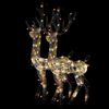 vidaXL Acrylic Reindeer Christmas Decorations 2 pcs 128cm Multicolour