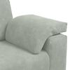 vidaXL Loveseat Sofa Light Grey 160x77x82 cm Velvet