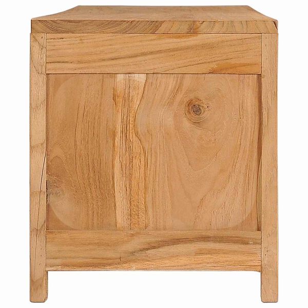 vidaXL TV Cabinet 115x30x35 cm Solid Teak Wood
