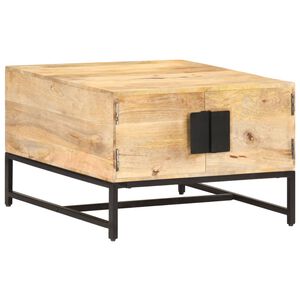 vidaXL Coffee Table | Natural wood | Solid mango wood, powder-coated iron