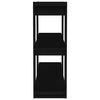 vidaXL Book Cabinet/Room Divider Black 100x30x87 cm