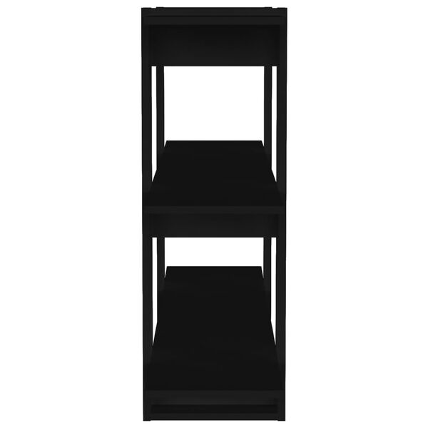 vidaXL Book Cabinet/Room Divider Black 100x30x87 cm