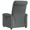vidaXL Massage Recliner Chair Dark Grey Fabric