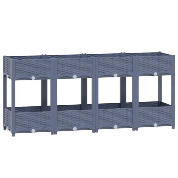 vidaXL Raised Bed 160x40x71 cm Polypropylene