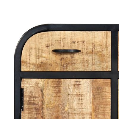 vidaXL Sideboard 60x30x75 cm Solid Mango Wood and Iron