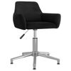 vidaXL Swivel Dining Chair Black Velvet