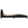 vidaXL Bed Frame with Headboard "Dover" Black 90x190 cm Velvet