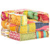 vidaXL Modular Pouffe Patchwork Fabric