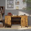 vidaXL Desk Smoked Oak 140x50x75 cm Engineered Wood