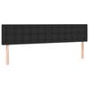 vidaXL Headboards Black 160x5x78/88 cm Faux Leather