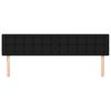 vidaXL Headboards Black 160x5x78/88 cm Fabric