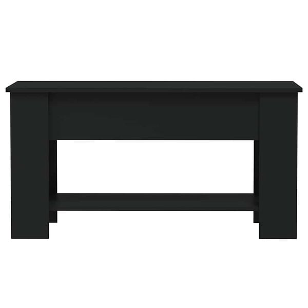 vidaXL Coffee Table Black 101x49x52 cm Engineered Wood