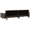 vidaXL 2-Seater Sofa Bed Brown Faux Leather