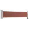 vidaXL Patio Retractable Side Awning 60x300 cm Brown