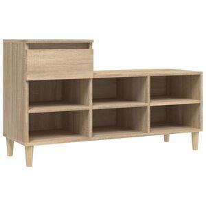 vidaXL Shoe Cabinet Sonoma Oak 102x36x60 cm Engineered Wood