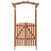 vidaXL Pergola with Gate 116x40x204 cm Solid Firwood