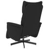vidaXL Massage Recliner Chair with Footrest Black Faux Leather