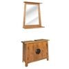 vidaXL Bathroom Furniture Set | Natural wood | Solid pine wood | Medium
