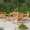 vidaXL 5 Piece Garden Dining Set Solid Wood Teak