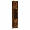 vidaXL Bathroom Cabinet Smoked Oak 30x30x190 cm Engineered Wood