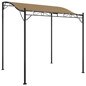 vidaXL Canopy Taupe 2x2,3 m 180 g/m&sup2; Fabric and Steel