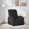 vidaXL Massage Recliner Chair Black Fabric