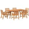 vidaXL 7 Piece Garden Dining Set Solid Wood Acacia