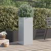vidaXL Planter Silver 32x29x75 cm Galvanised Steel