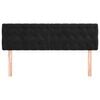 vidaXL Headboards Black 144x7x78/88 cm Velvet