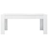 vidaXL Dining Table High Gloss White 180x90x76 cm Engineered Wood
