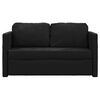 vidaXL Floor Sofa Bed 2-in-1 Black 122x204x55 cm Velvet