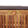 vidaXL Garden Storage Bench with Cushion 126 cm Solid Wood Acacia