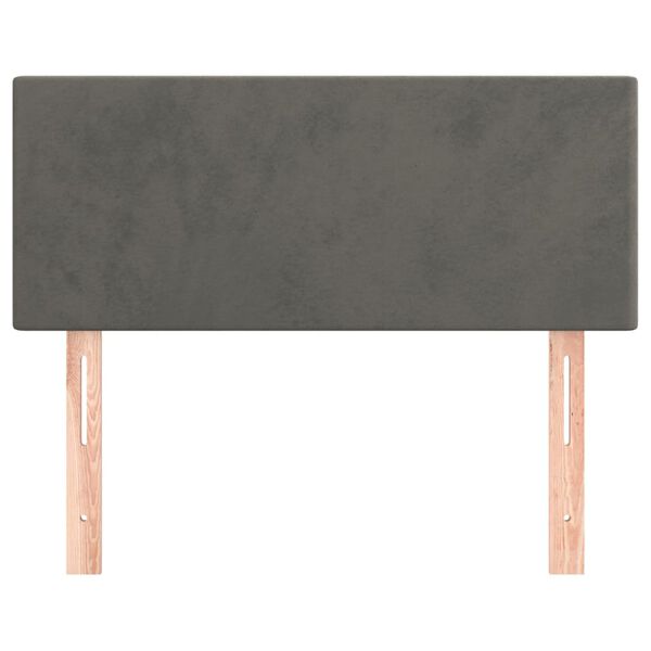 vidaXL Headboard Dark Grey 100 cm Velvet
