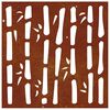vidaXL Garden Wall Decoration 55x55 cm Corten Steel Bamboo Design