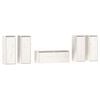 vidaXL TV Cabinets 5 pcs White Solid Wood Pine